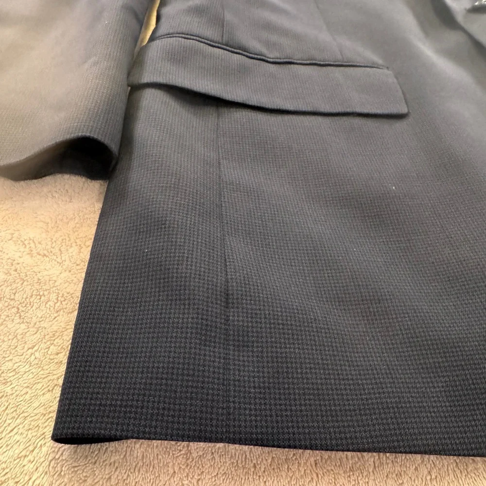 Jos A Bank Business Express Navy Blue 100% Wool 2-Buttn Blazer Sport Coat Sz 40S